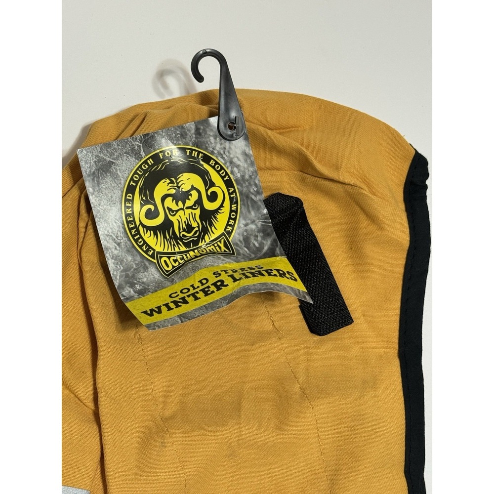 OccuNomix winter liner unisex OSFM cold stress hard hat hood yellow RG200